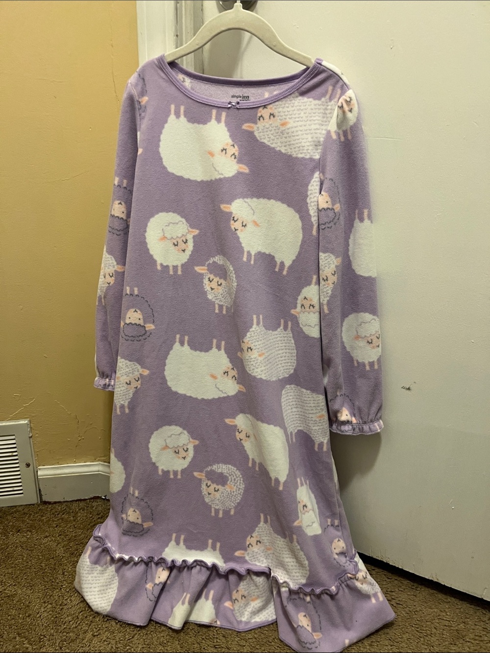 Carter's Lavender Sheep Print Girls' Nightgown